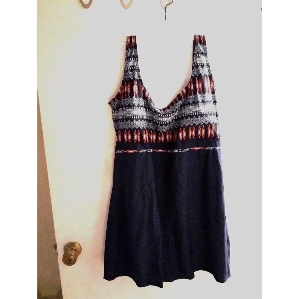 New Danify 3x Navy Blue Swim Dress 1 Piece Swim Dress Swimsuit Modest Look xxxl